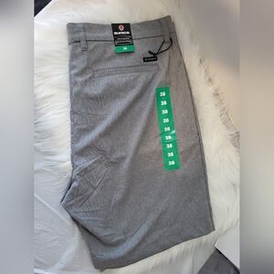 NEW- Sunice Men's Gray Flat Front Shorts, Size 38